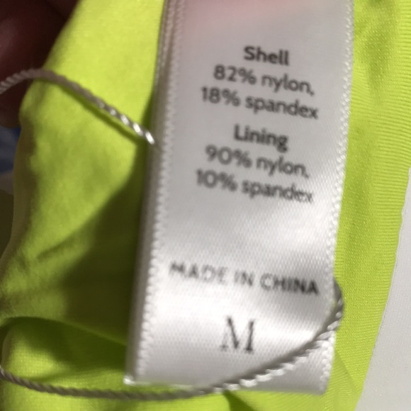 Andie Swim Banded Cheeky Bikini Bottom Neon Lime M (8) NWT Wide Band High Leg - Picture 4 of 5